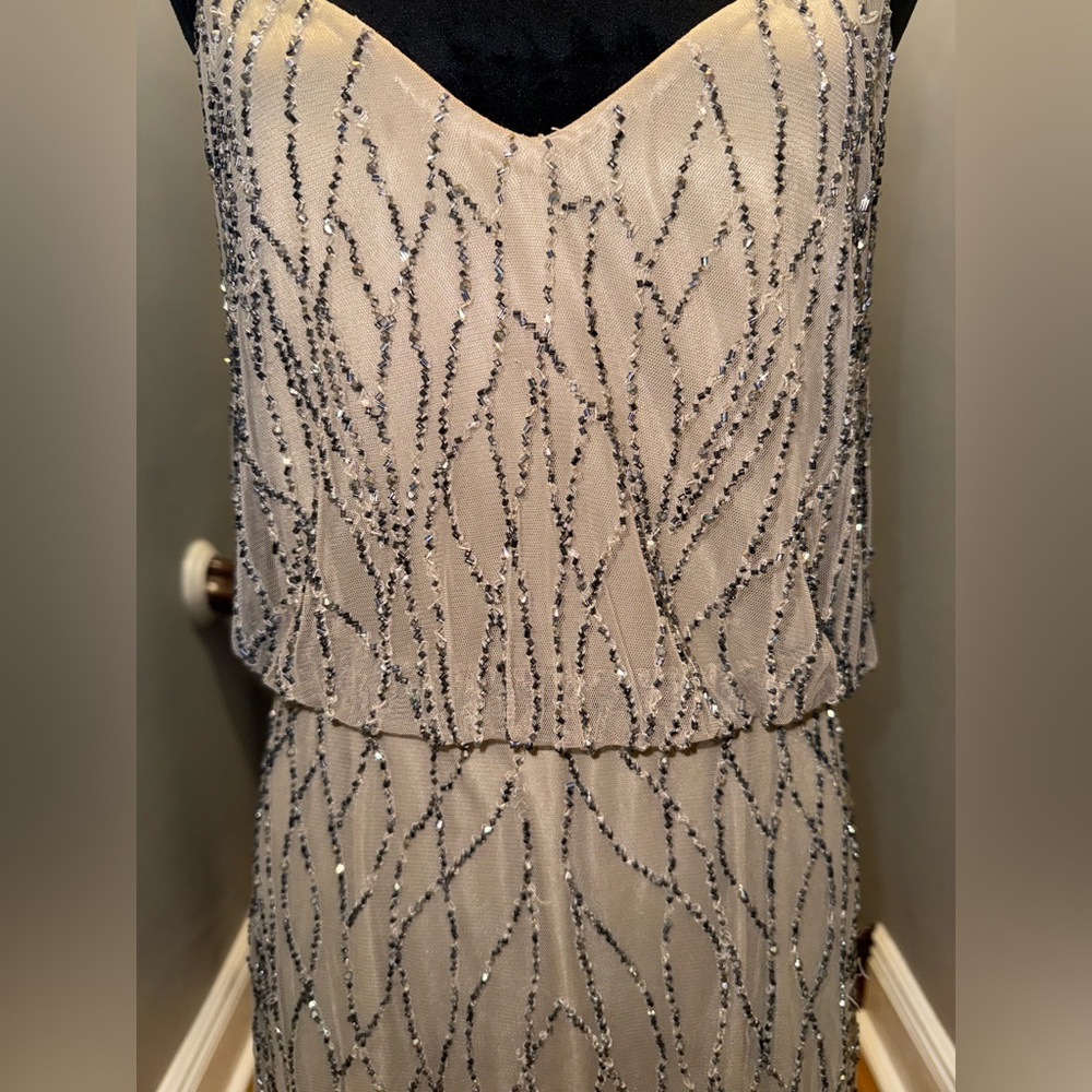 Adriana Papell long beaded dress - Picture 4 of 5